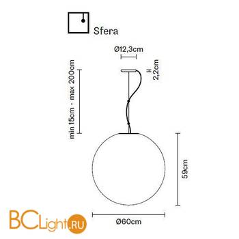 Подвесной светильник Fabbian Lumi F07 A51 01 - Схема