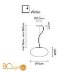 Подвесной светильник Fabbian Lumi F07 A53 01 - Схема