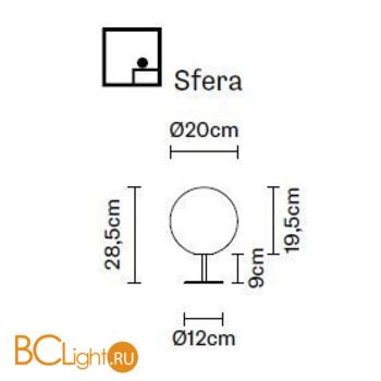 Настольная лампа Fabbian Lumi F07 B31 01 - Схема