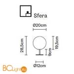 Настольная лампа Fabbian Lumi F07 B31 01 - Схема