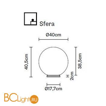 Настольная лампа Fabbian Lumi F07 B35 01 - Схема