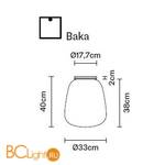 Потолочный светильник Fabbian Lumi F07 E07 01 - Схема