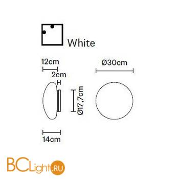 Настенно-потолочный светильник Fabbian Lumi F07 G09 01 - Схема