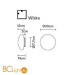 Настенно-потолочный светильник Fabbian Lumi F07 G09 01 - Схема