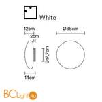 Настенно-потолочный светильник Fabbian Lumi F07 G11 01 - Схема