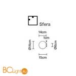 Настенно-потолочный светильник Fabbian Lumi F07 G25 01 - Схема