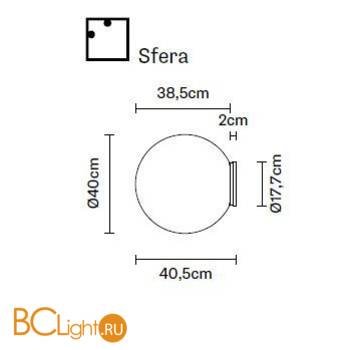 Настенно-потолочный светильник Fabbian Lumi F07 G31 01 - Схема