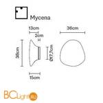 Настенно-потолочный светильник Fabbian Lumi F07 G41 01 - Схема