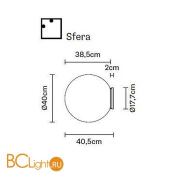 Настенно-потолочный светильник Fabbian Lumi F07 G49 01 - Схема