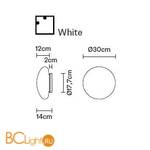 Настенно-потолочный светильник Fabbian Lumi F07 G53 01 - Схема