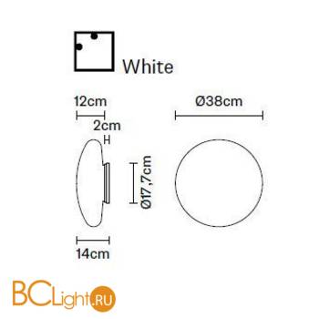 Настенно-потолочный светильник Fabbian Lumi F07 G55 01 - Схема