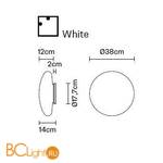 Настенно-потолочный светильник Fabbian Lumi F07 G55 01 - Схема