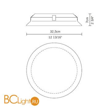 Потолочный светильник Fabbian Luna D58 G01 00 - Схема