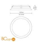 Потолочный светильник Fabbian Luna D58 G01 00 - Схема