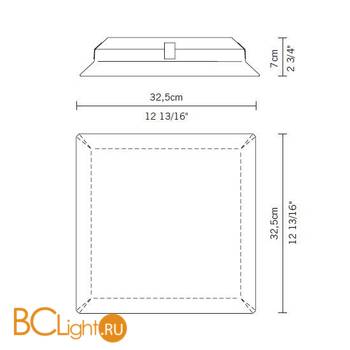 Потолочный светильник Fabbian Luna D58 G03 00 - Схема