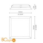 Потолочный светильник Fabbian Luna D58 G03 00 - Схема