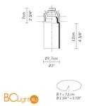 Встраиваемый светильник Fabbian Mono D14 F26 01 - Схема