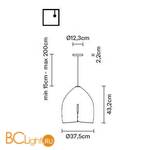 Подвесной светильник Fabbian Oru F25 A01 03 - Схема