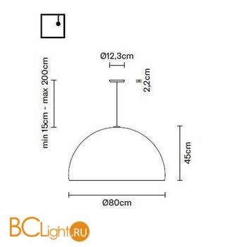 Подвесной светильник Fabbian Oru F25 A07 41 - Схема