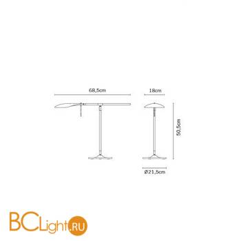 Настольная лампа Fabbian Paddle F11 B01 21 - Схема
