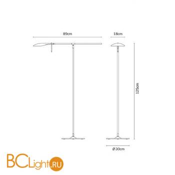 Торшер Fabbian Paddle F11 C01 01 - Схема