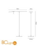 Торшер Fabbian Paddle F11 C01 01 - Схема