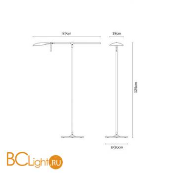Торшер Fabbian Paddle F11 C01 21 - Схема
