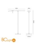 Торшер Fabbian Paddle F11 C01 21 - Схема