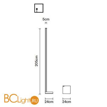 Торшер Fabbian Pivot F39 C01 75 - Схема