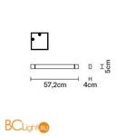 Подсветка для картин Fabbian Pivot F39G01 21 - Схема