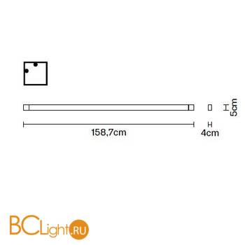 Настенно-потолочный светильник Fabbian Pivot F39 G05 75 - Схема