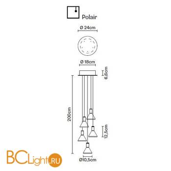 Подвесной светильник Fabbian Polair F32 A42 00 - Схема