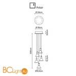 Подвесной светильник Fabbian Polair F32 A42 00 - Схема