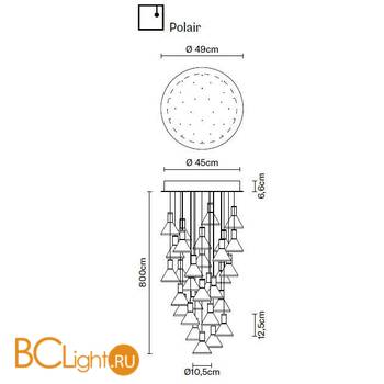 Подвесной светильник Fabbian Polair F32 A45 00 - Схема