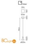 Подвесной светильник Fabbian Polair F32 A46 00 - Схема