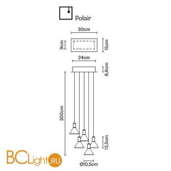 Подвесной светильник Fabbian Polair F32 A47 00 - Схема