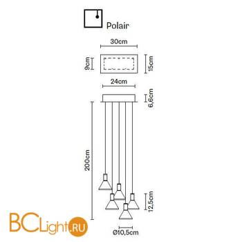 Подвесной светильник Fabbian Polair F32 A57 00 - Схема