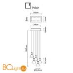 Подвесной светильник Fabbian Polair F32 A57 00 - Схема