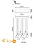 Подвесной светильник Fabbian Polair F32 A58 00 - Схема