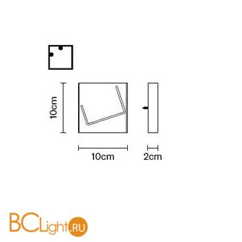 Настенно-потолочный светильник Fabbian Pua F37 G01 01 - Схема