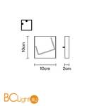 Настенно-потолочный светильник Fabbian Pua F37 G01 01 - Схема