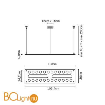 Подвесной светильник Fabbian Pulse F03 A01 00 - Схема