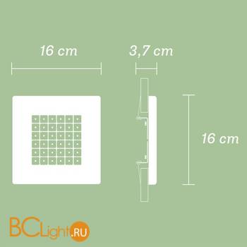 Встраиваемый светильник Fabbian Quadriled F18 F02 47 - Схема