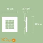 Встраиваемый светильник Fabbian Quadriled F18 F02 47 - Схема