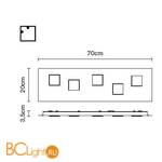 Настенно-потолочный светильник Fabbian Quarter F38 G11 01 - Схема