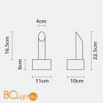 Настенный светильник Fabbian Rampu F02 D01 02 - Схема