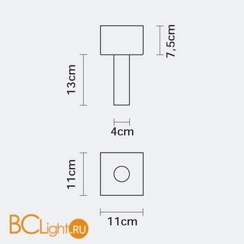 Спот (точечный светильник) Fabbian Rampu F02 E01 02 - Схема