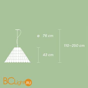 Подвесной светильник Fabbian Roofer F12 A03 01 - Схема