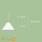 Подвесной светильник Fabbian Roofer F12 A03 01 - Схема