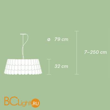 Подвесной светильник Fabbian Roofer F12 A07 32 - Схема
